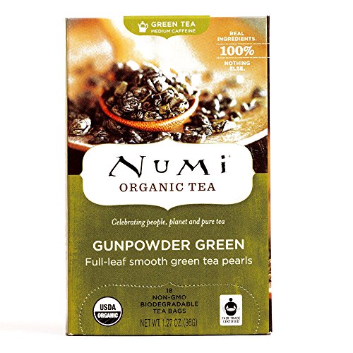 Numi Organic Gunpowder Green Tea 18 Count Box (1 Item Per Order)