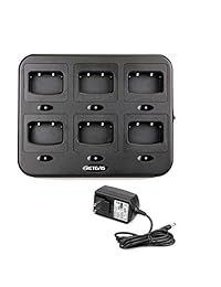 Retevis H-777 Gang Charger Cargador de 6 unidades para unidades múltiples Compatible con Baofeng BF-888S Arcshell AR-5 H-777 (No H-777S) Walkie Talkie (1 paquete)