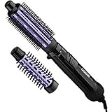 Conair Supreme 2-in-1 Hot Air Brush, Black & Purple