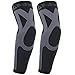 B-Driven Sports - Graduated Compression Arm Sleeves, Medical Grade 20-30mmHg for Men Women, Baseball, Basketball, Volleyball, Weightlifting, Athletic Lymphedema Circulation - Black & Small (1 Pair)