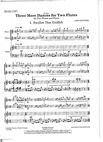 Three More Dances for Two Flutes and Piano