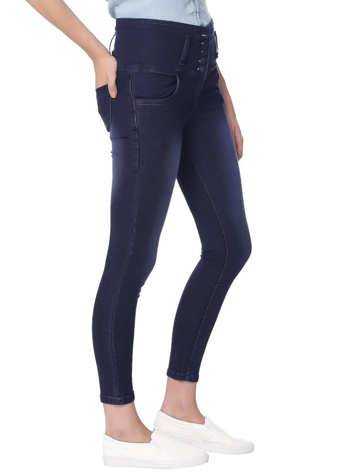 broadstar women denim blue jeans