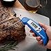 Instant Read Digital Meat Thermometer - Ultra Fast Electronic BBQ and Kitchen Food Thermometer with long probe for Cooking, Grill, Smoker, Candy - Battery Included