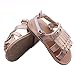 DZT1968® Baby Girl Anti Slip Tassels Sandal Shoes Prewalker (0~6 Months Baby, Khaki)