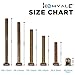 Zinc Plated Crib Screws and Bolts 105 pcs, Hex Drive Socket Cap Furniture Barrel Screws Bolt Nuts