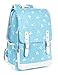 Leaper Cute Bunny Backpack Laptop Backpack Rabbit Bag Bag Satchel Blue L
