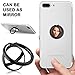 Cell Phone Finger Ring Holder, 4 Pack Mirror Surface 360 Degree Grip Kickstand for iPhone 7 Plus 6 6S 5 5C 5S, Samsung Galaxy S8 S7 Edge, Tablet, Magnetic Car Mount - Rose Gold, Gold, Silver, Black