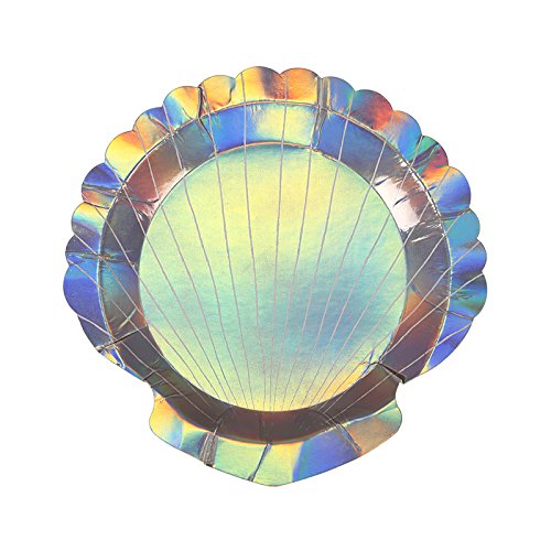 Seashell Party Supplies Seashell Birthday Party Theme Paper Plates Pak of 16