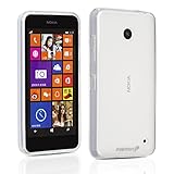 Fosmon Nokia Lumia 630, Nokia Lumia 635 SLIM-Fit Case [DURA FRO] Flexible TPU Cover - Retail Packaging (Clear)