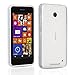 Fosmon Nokia Lumia 630, Nokia Lumia 635 SLIM-Fit Case [DURA FRO] Flexible TPU Cover - Retail Packaging (Clear)