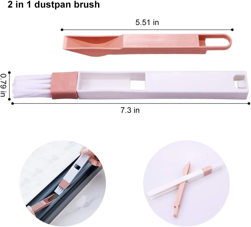 InFreesh Window Gap Slot Cleaning Small Household Dustpan and Brush - Image 4