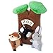 ZippyPaws Burrow Zoo Interactive Hide and Seek Squeaky Plush Dog Toy