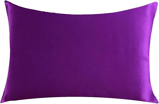Amazon Com Satin Pillowcases Zipper Standard Queen Size Silky