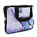 AUPET Blue Butterfly Universal 7 ~ 8 inch Tablet Portable Neoprene Zipper Carrying Sleeve Case Bag