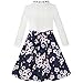 Sunny Fashion Girls Dress Green Floral Lace St Patrick Clover Party Long Sleeve