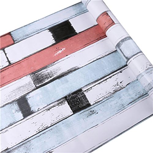 HOYOYO 17x78 Inches Self-Adhesive Contact Paper, Removable Moisture Proof Drawer Paper Shelf Liner, Mildew Proof for Covering Old Dresser Drawers, Colorful Wood Grain