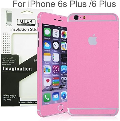iPhone 6s Plus / 6 Plus Full Body Matte Decal Sticker, iPhone 6 Plus Sticker, UTLK Full Body Skin Sticker Film Protector Wrap Hot Pink