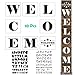 MX-Amigo 10 PCS/Set:Large Hotel Welcome Sign Stencils – Set of 8 Individual Stencils for Making a DIY Welcome Sign+2 PCS Letter and Number Stencils Alphabet Stencil