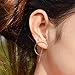 Geometric Modeling Simple Golden Earrings Girl Woman