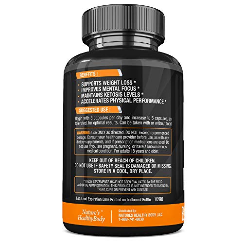 Keto 2000mg Diet Pills - Patented GoBHB Diet Supplement- Advanced Weight Loss, Improve Mental Focus, Extra Energy - Ketosis BHB 150 Capsules- Beta-Hydroxybutyrate and Exogenous Ketone -30 Days - Thumbnail 3