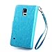 S5 Case, Galaxy S5 Case, Joopapa Galaxy S5 Luxury Fashion Pu Leather Magnet Wallet Credit Card Holder Flip Case Cover with Built-in 9 Card Slots for Samsung Galaxy S5 / Galaxy Sv / Galaxy S5 I9600 (Blue)