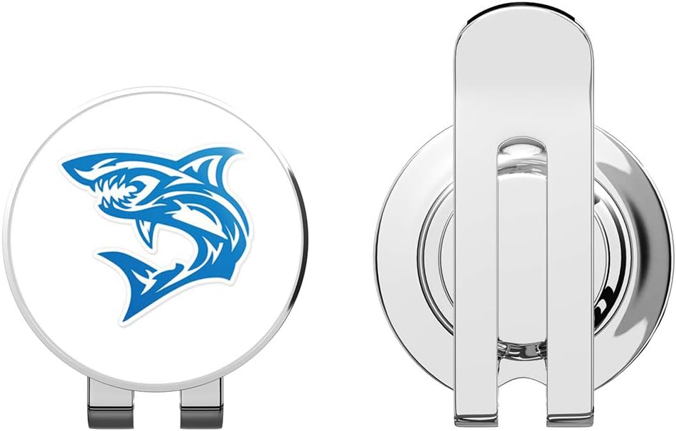 888 Graphics Shark Tribal Tattoo Blue Golf Hat Clip with Magnetic Ball Marker