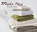 Made Here Luxury Bath Towel with US and Imported Cotton by 1888 Mills, Supporting USA Manufacturing - White
