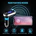SOONHUA Car Bluetooth FM Transmitter, Wireless In-Car Bluetooth Receiver Stereo Radio Adapter 5in1 Car Kit Music Player Hand-Free Calling Dual USB Support SD/TF Card for iPhone and Samsung (Silver)