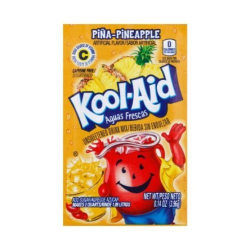 Kool Aid Aguas Frescas Pina Colada Pineapple Powdered Soft Drink Mix, 0.14 Ounce -- 192 per case.