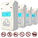 Ultrasonic Pest Repeller – Indoor Pest Control Devices with Ultrasonic & Electromagnetic Power – Fight against Rats, Mice, Ants, Roaches, Mosquitoes, Insects & More – Set of 4