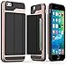 iPhone 6S Plus Wallet Case, Vena [vCommute][Drop Protection] Flip Leather Cover Card Slot Holder with Kickstand for Apple iPhone 6 Plus / 6S Plus (Rose Gold/Black)