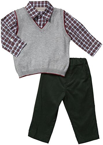 Boutique Collection Baby Boys' 3 Piece Boys sets  (Baby) - Gray/Hunter - 24 Months