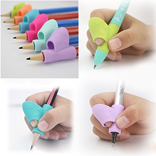 image for LiPing 3PCS/Set Silicone Pencil Grips Pencil Grip Posture Correction T