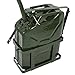 Clever Market Automotive Gas Tank Metal Jerry Can Fuel Steel Tank Holder Military Green NATO Army Solid Gasoline Tank 5 Gallon 20L