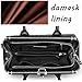 Jack&Chris Ladies Top Handle Tote Bag for Women Crocodile Embossed Purses and Handbags on Clearance, WBDZ024 (Black)