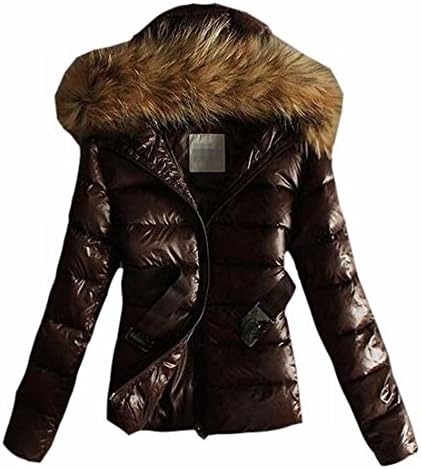 xtsrkbg Women's Packable Ultra Casual Down Jacket Outwear Puffer Coats Coffee M