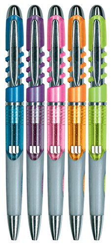 Write dudes swirl click retractable ballpoint pens 5-co…