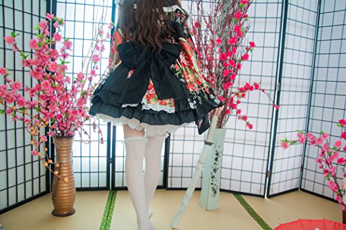 Ainiel Women’s Japanese Style Kimono Dress Flower Printed - Image 7