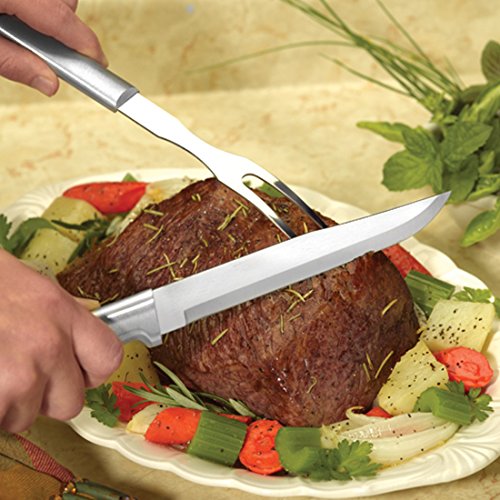 Rada Cutlery Prepare Then Carve Carving Knife Gift Set - Stainless Steel Blades With Aluminum Handles
