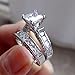 Yesido. Silver Plated Fashion Rings Shining Zircon Diamond Anniversary Rings For Women