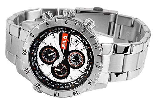 Fila Reloj Analógico para Unisex Adultos de Cuarzo con Correa en Acero Inoxidable FILA38-007-002 - Imagen 4