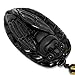 SCOO Hand Carved Natural Genuine Obsidian Cicada Amulet Pendant Necklace