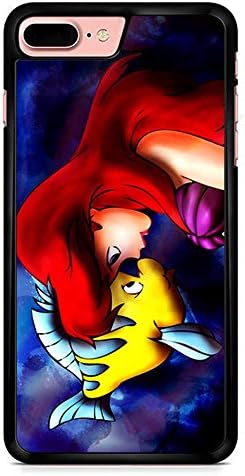 Ariel The Little Mermaid Flounder For iPhone 7 Plus Case With Material Black Hard Plastic Case
