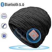 Bluetooth Hat, Eastpin Bluetooth Beanie, Bluetooth 5.0 HD Stereo Beanie Headphone, Winter Hat, Electronic Gifts for Men, Christmas Birthday Music Gifts for Men & Women