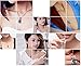 White Gold Plated Swarovski Crystal Elements Eternal Love Teardrop Pendant Necklace Fashion Jewelry for Women (Large Blue)