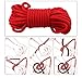 Namee High Quality Silky Japanese Clothing Bondage Ultra Soft Rope Strap Restraints Kit for Couples Sex Games (Red)