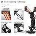 MoreFarther Professional Slingshot Stainless Steel Outdoor Hunting Sling Shot High Velocity Catapult with 2 Rubber Bands and 200 Extra Slingshot Ammo (Black-200 Slingshots Ammos)