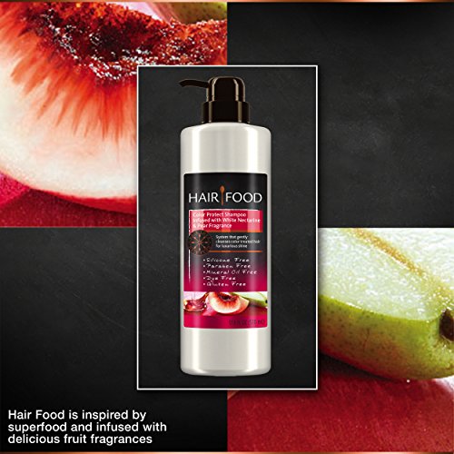 Hair Food Sulfate Free Color Protect Shampoo with White Nectarine & Pear Fragrance, 17.9 Fluid Ounce - Thumbnail 5