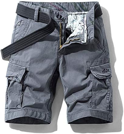 Cargo Shorts Men Summer Basic Vintage 