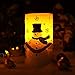 GiveU Snowman Flameless LED Timer Battery Operated Candle for Christmas Decoration, 6